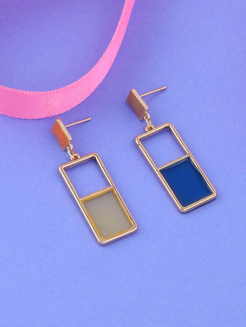multi colored metal drop earring - 16979446 -  Standard Image - 1