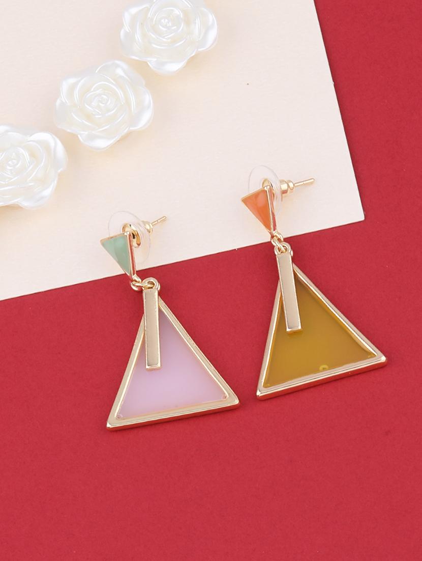 multi colored metal drop earring - 16979447 - Zoom Image - 0