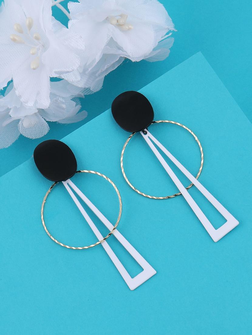 black metal drop earring - 16979638 -  Zoom Image - 0