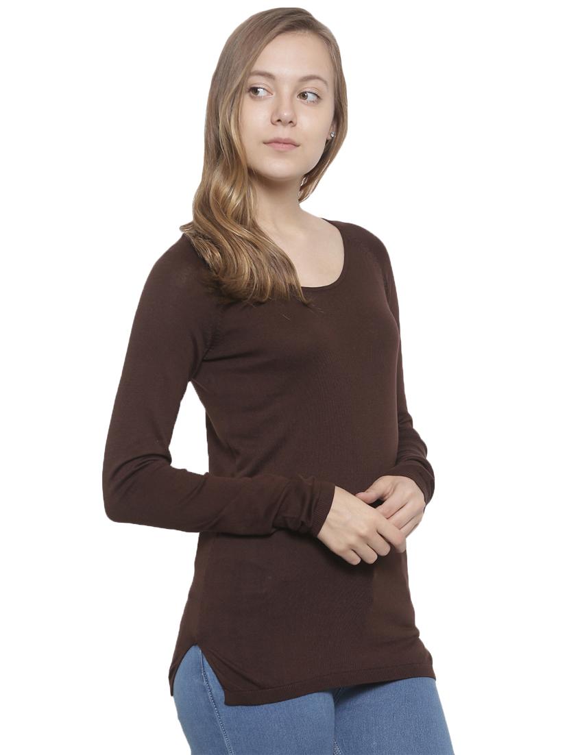 round neck knitted top - 16979833 - Standard Image - 1
