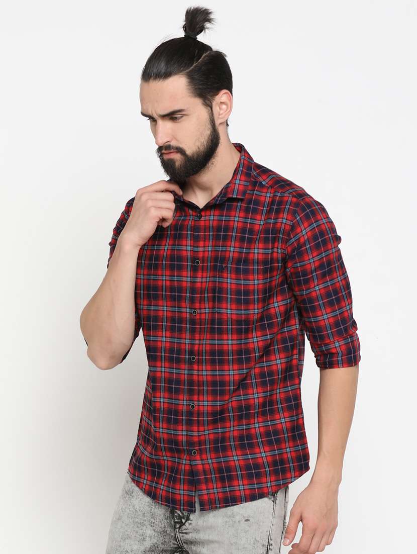 mens checks casual shirt - 16980153 -  Standard Image - 1