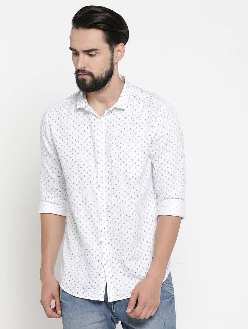 mens printed casual shirt