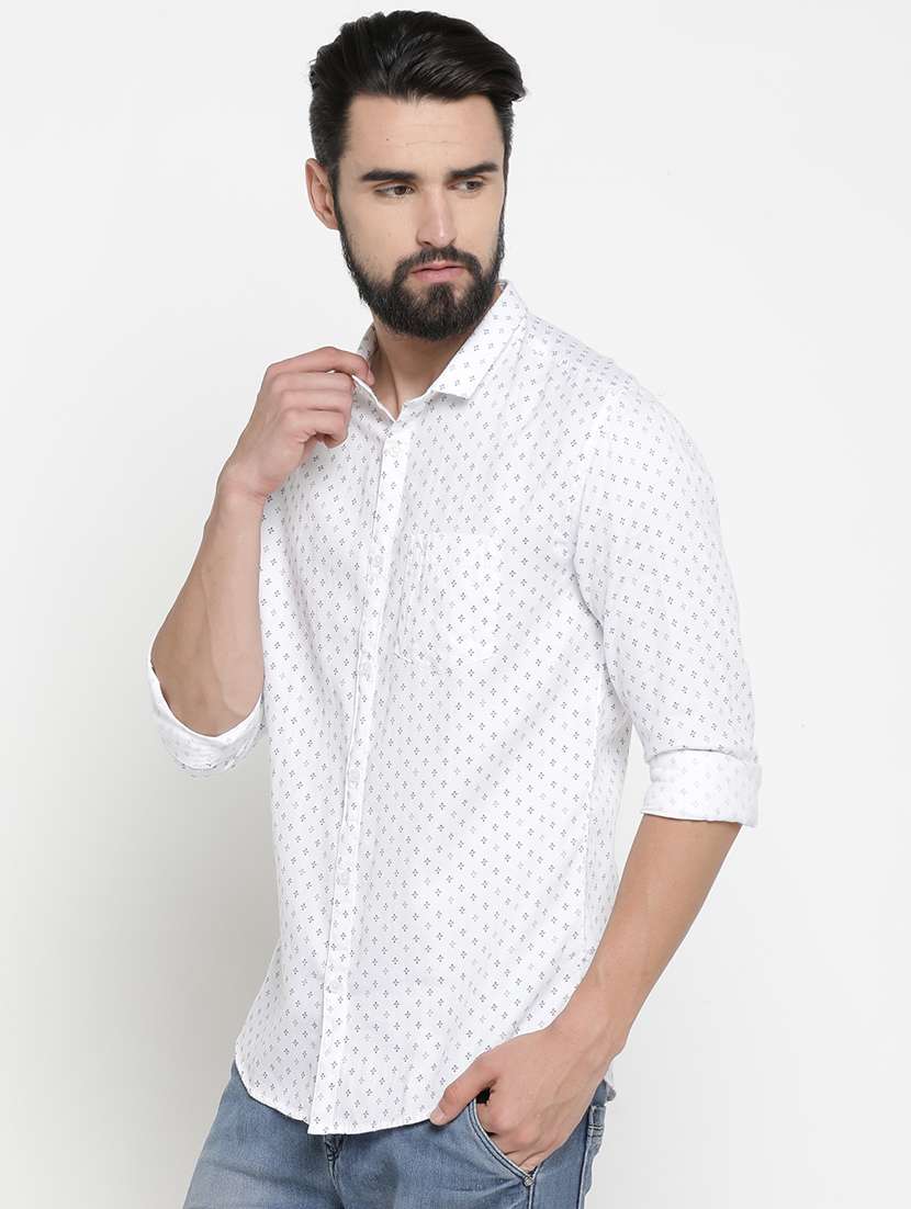 mens printed casual shirt - 16980217 -  Standard Image - 1
