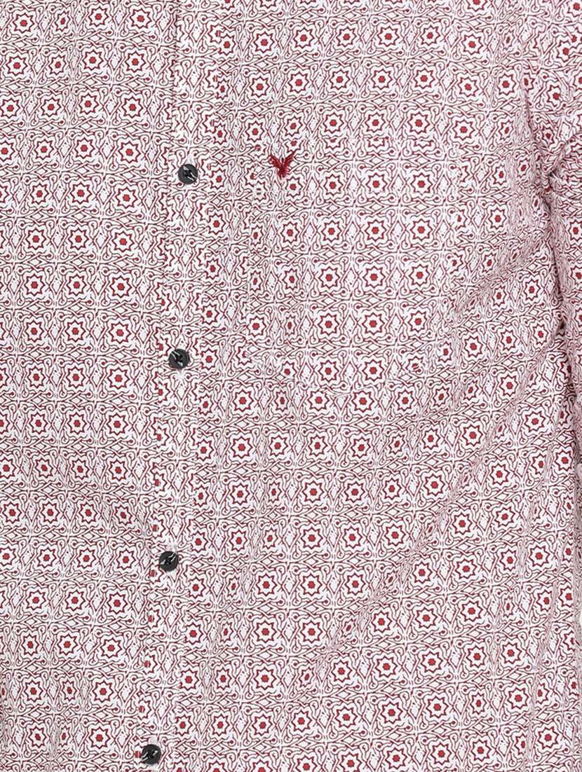 mens geometric casual shirt - 16980219 -  Standard Image - 4