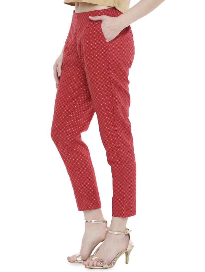 mid rise polka dot trouser - 16980347 - Standard Image - 1