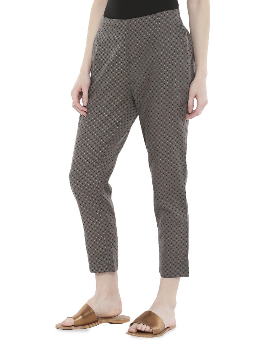 high rise polka dot trouser - 16980348 - Standard Image - 1