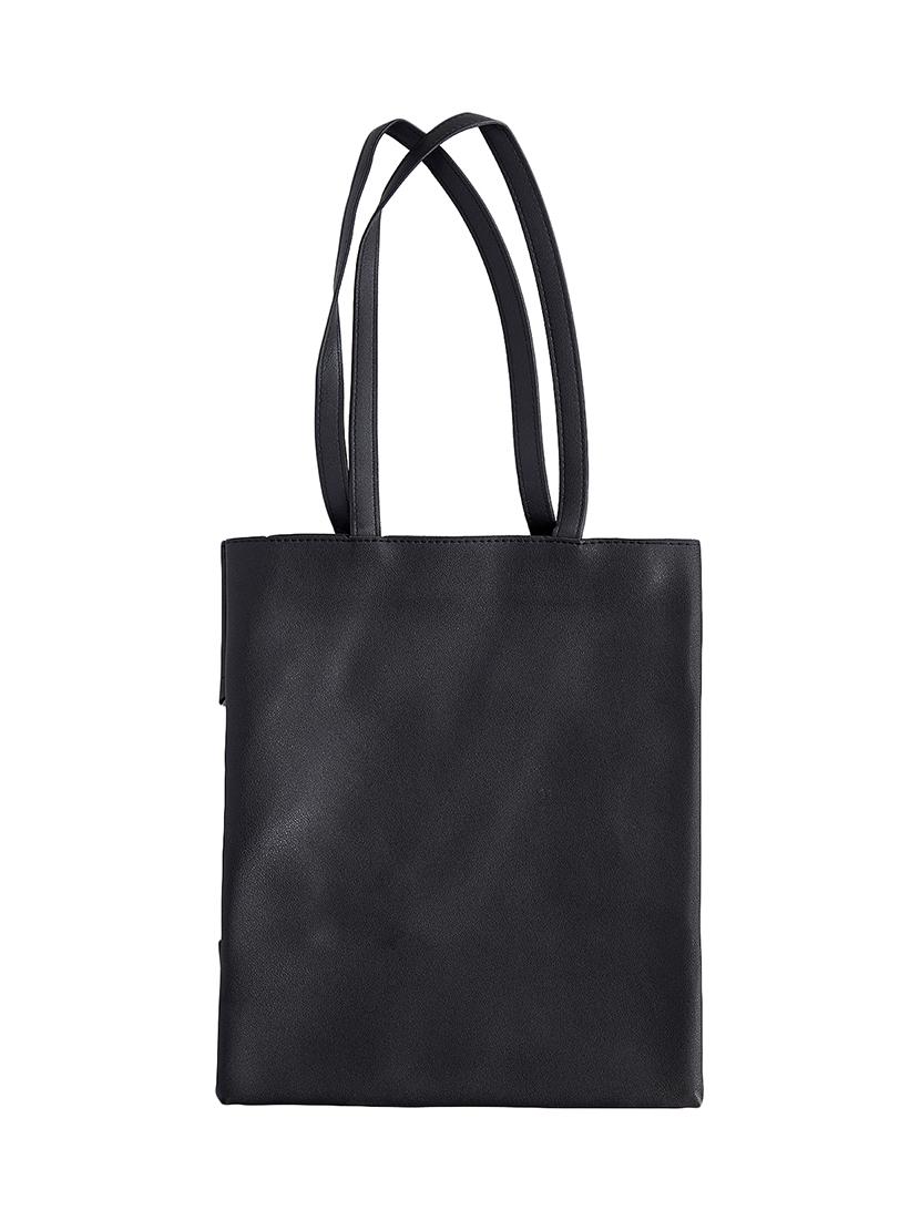 black satin regular tote - 16980380 -  Standard Image - 1