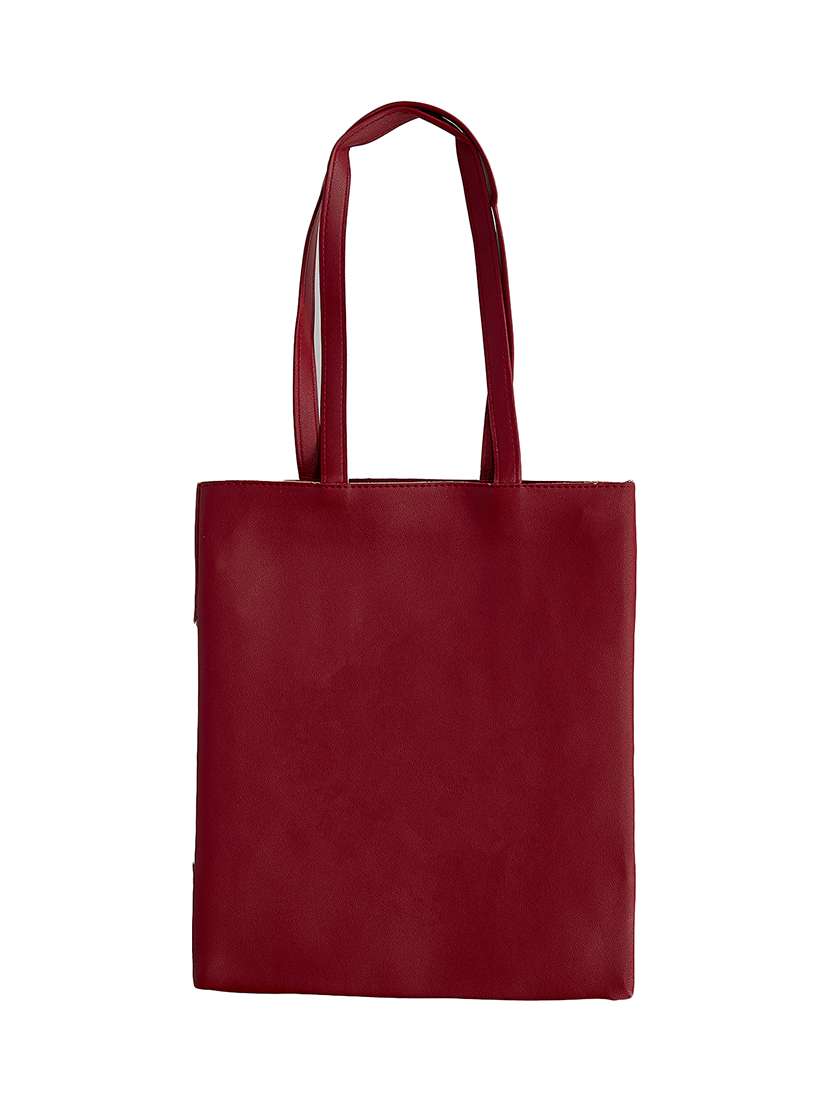 wine satin regular tote - 16980383 -  Standard Image - 1