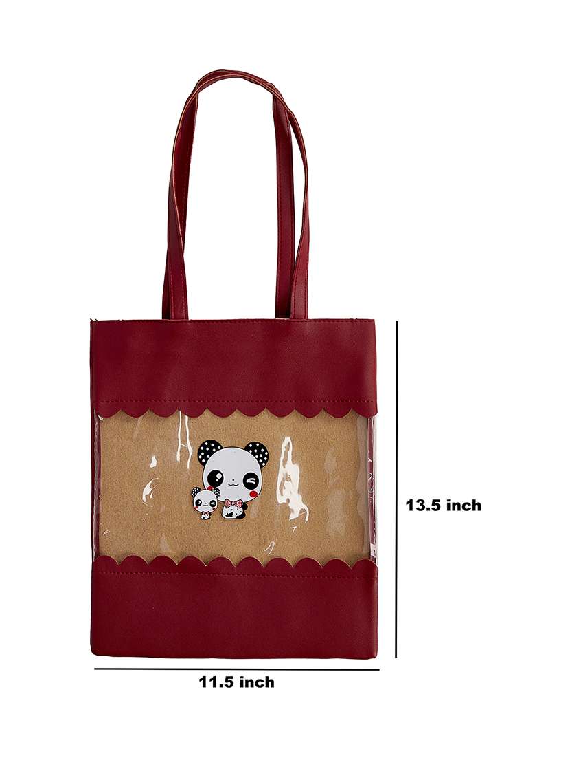 wine satin regular tote - 16980383 -  Standard Image - 4