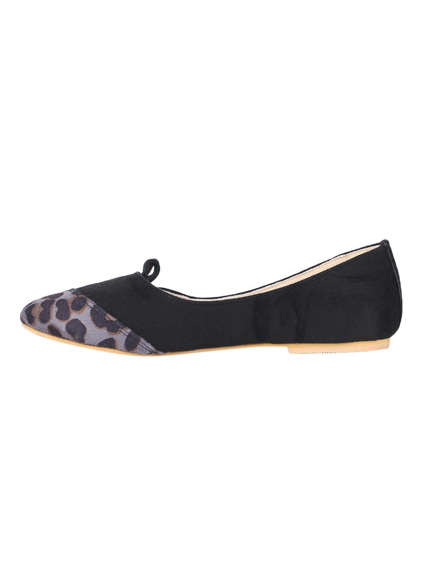 black slip on ballerinas - 16981163 -  Standard Image - 1