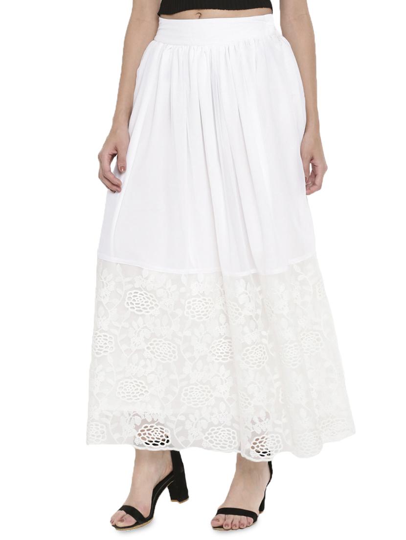 high rise flared skirt - 16981290 -  Standard Image - 1