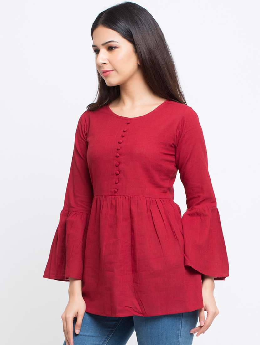bell sleeves a-line top