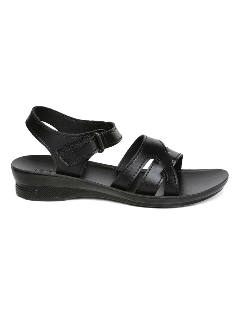 Buy online Women's Black Solea Sandals from heels for Women by