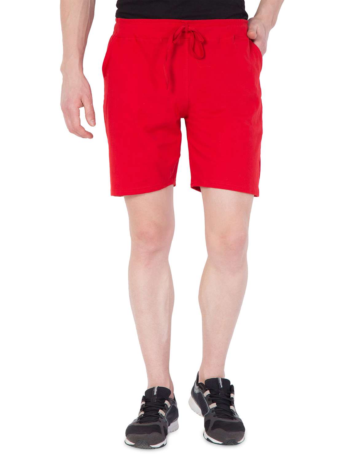 red cotton  shorts