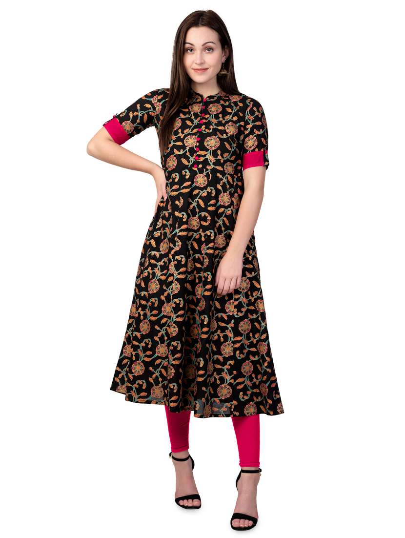 floral anarkali kurta