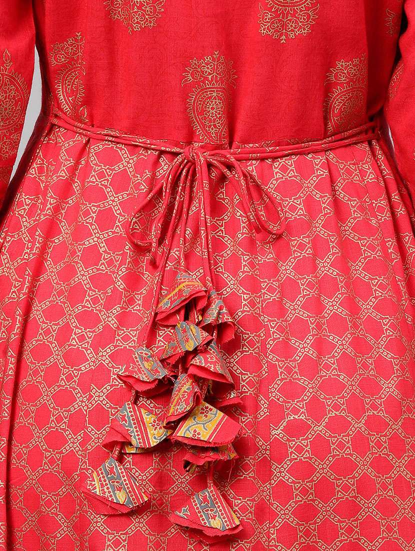 Foil Print Anarkali Kurta