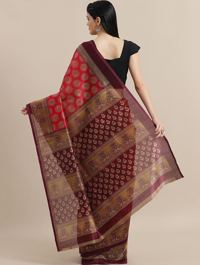conversational bhagalpuri saree with blouse - 16988422 - Standard Image - 1