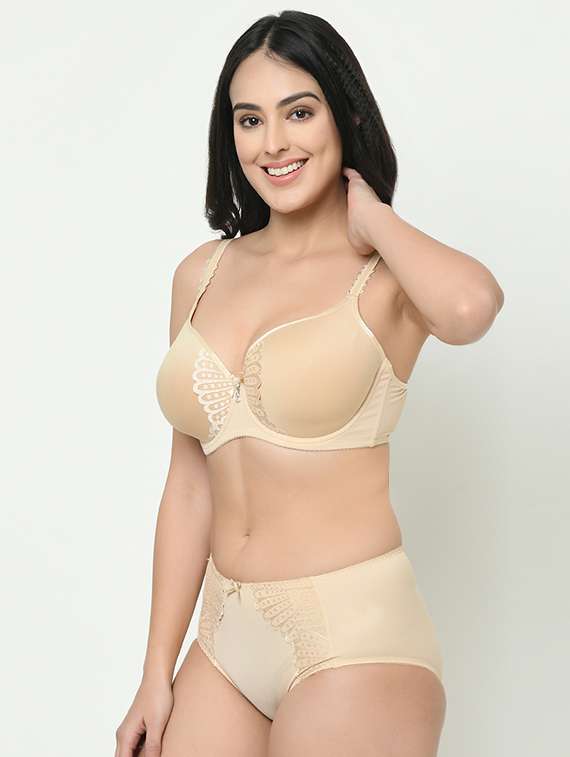 bow patch bra with panty set  - 16988456 -  Standard Image - 1