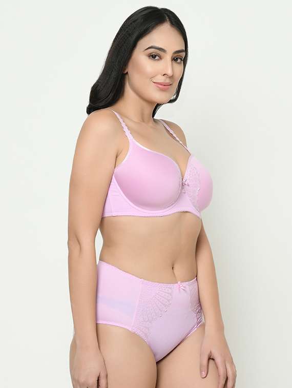 bow patch bra with panty set  - 16988460 -  Standard Image - 1