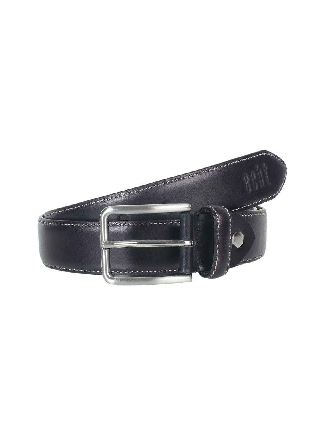 black leather belt