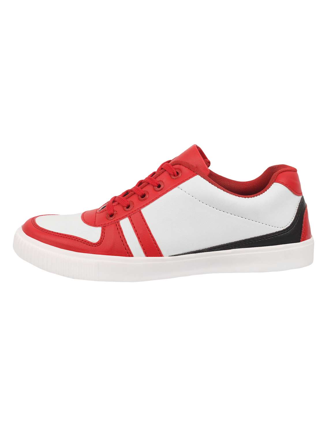 red synthetic lace up shoes - 16988904 -  Standard Image - 1