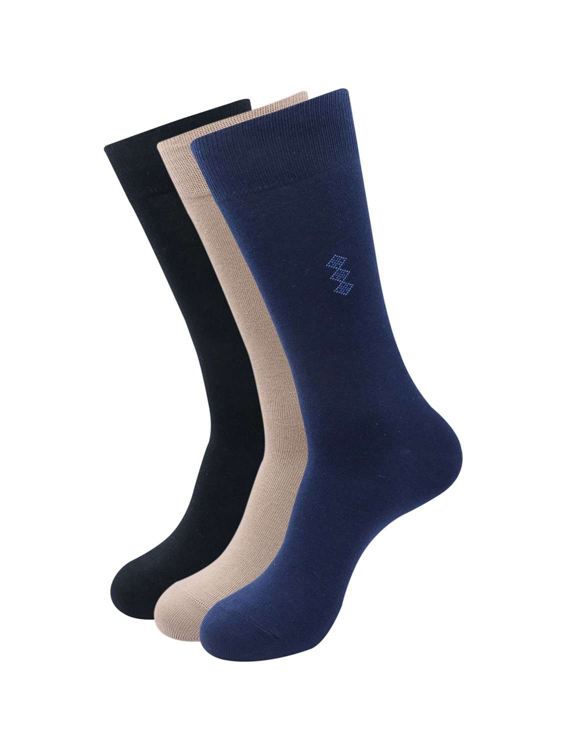 men pack of 3 solid above ankle length sock