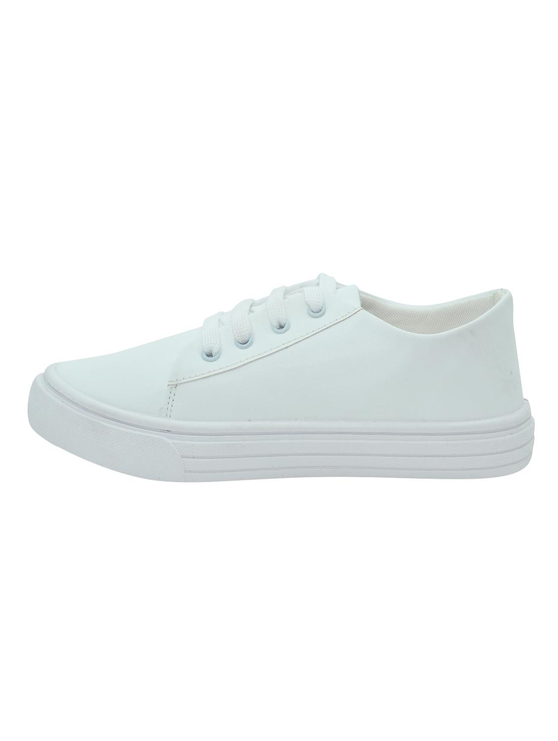 white lace up sneaker - 16989236 - Standard Image - 1