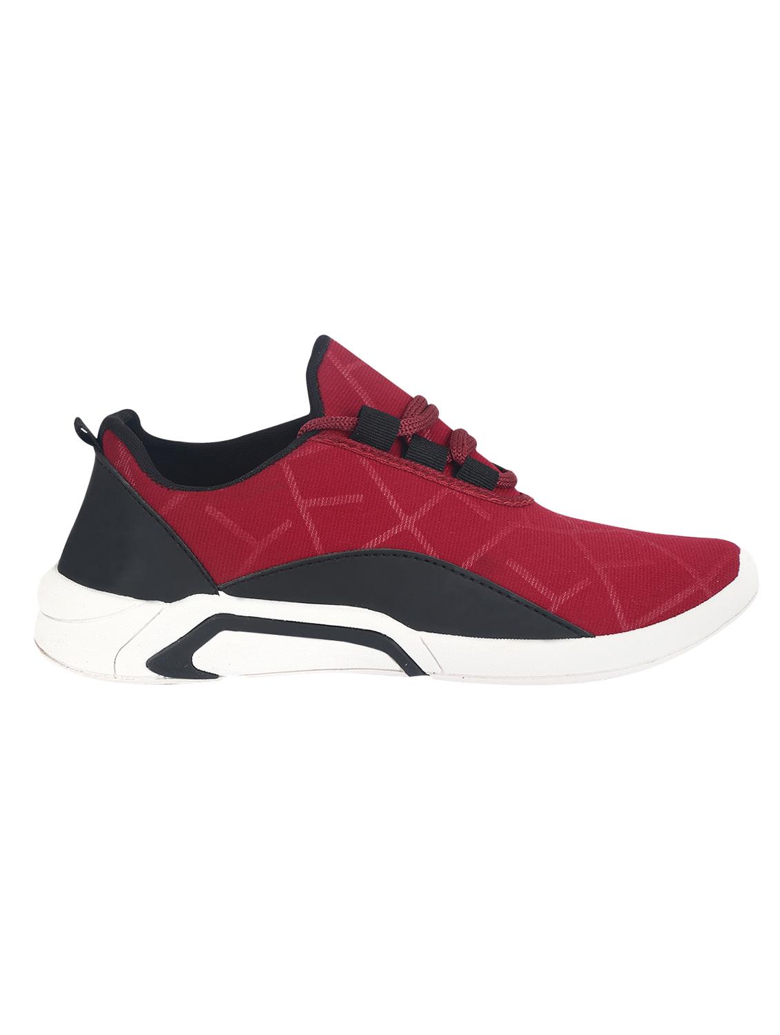 maroon canvas sport shoes - 16989346 - Standard Image - 1