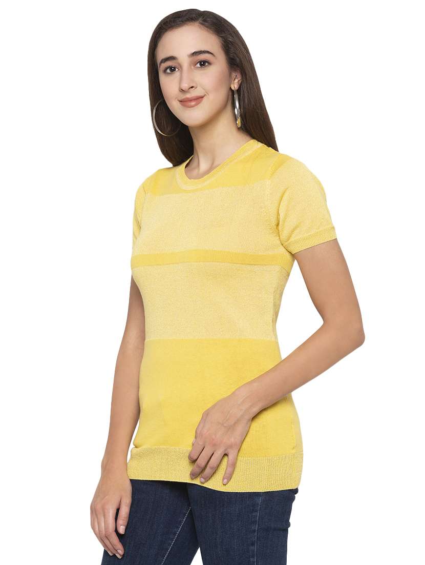 women's straight round neck top - 16989878 -  Standard Image - 1