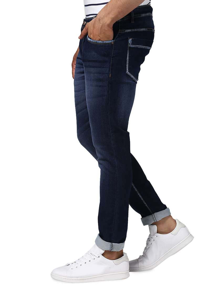 mens slim fit plain jeans - 16990428 - Standard Image - 1