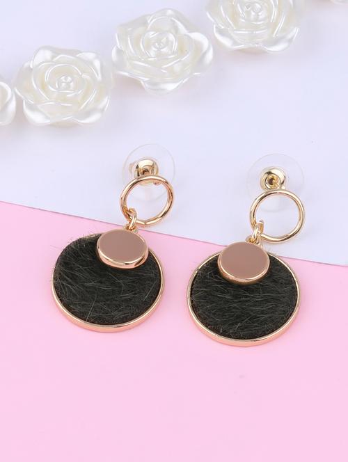 black metal drop earring - 16991833 - Standard Image - 0