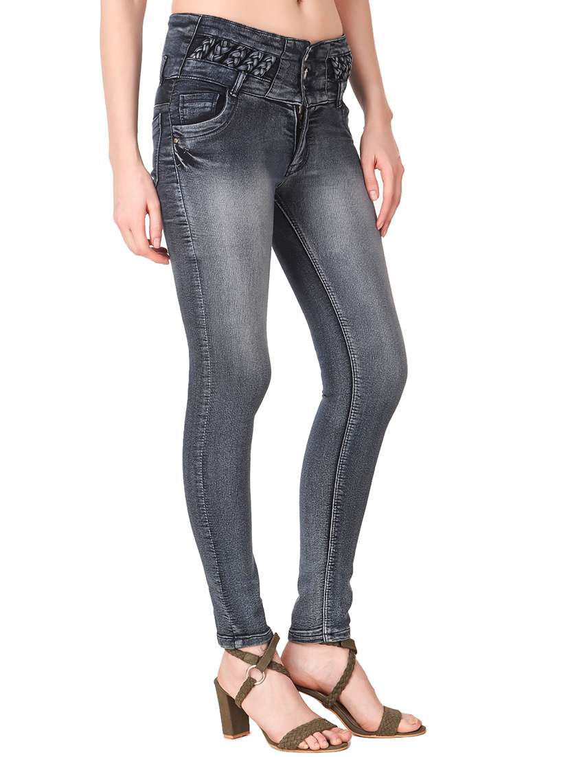 women's plain slim fit jeans - 16992446 - Standard Image - 1