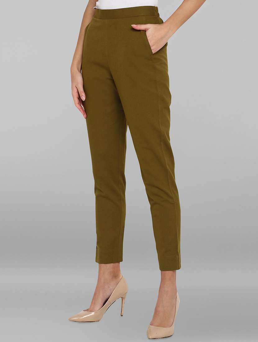 mid rise flat front trouser - 16993118 -  Standard Image - 1