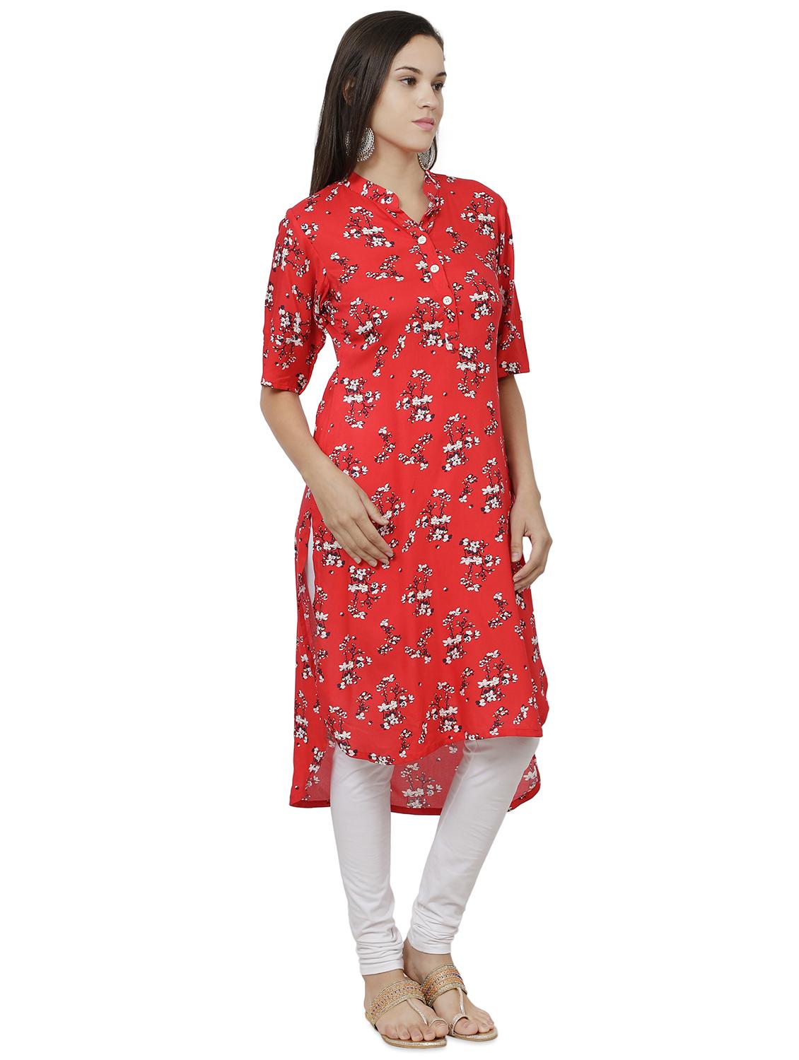 women's asymmetric kurta - 16993439 - Standard Image - 1