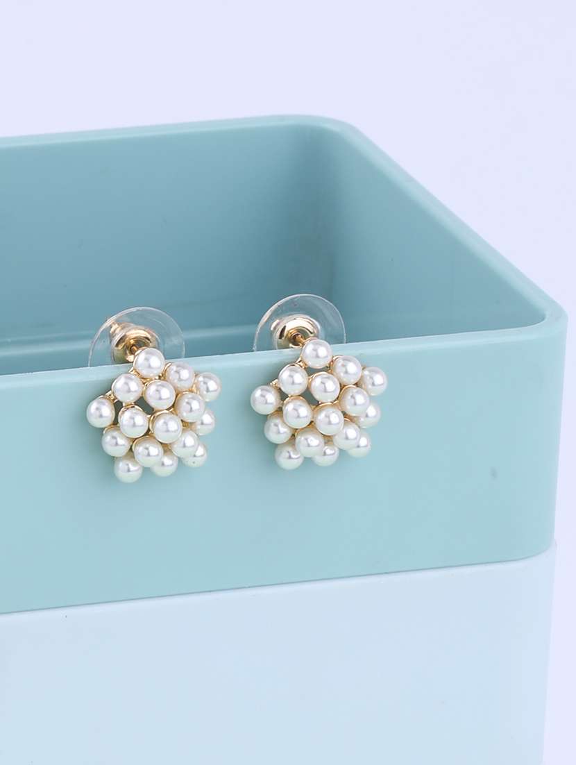 gold metal studs earring