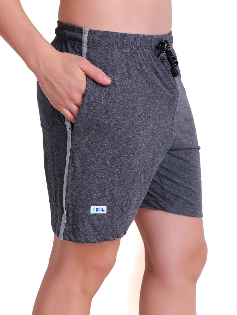 mid rise solid shorts - 16994661 -  Standard Image - 1