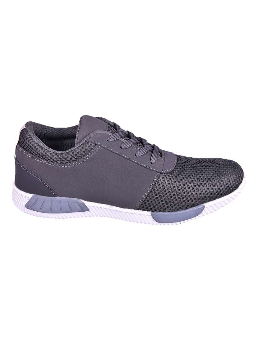 grey  lace up sport shoes - 16995645 -  Standard Image - 1