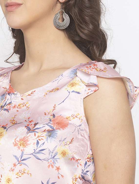 women's straight v neck top - 16996630 -  Standard Image - 4