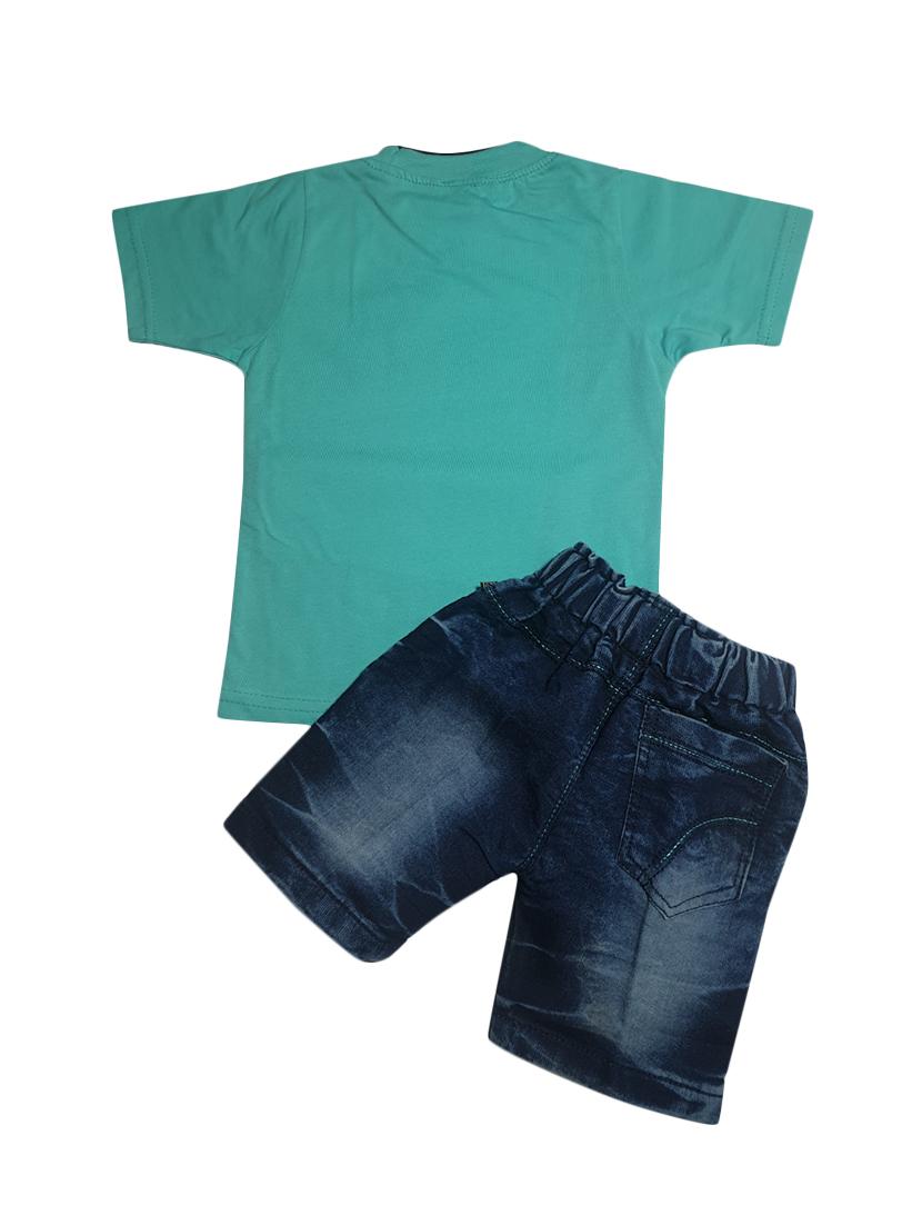 blue cotton shorts set twin sets - 16996912 - Standard Image - 1