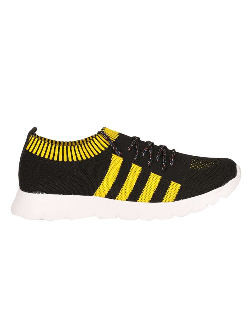 yellow lace up sports sneaker - 16997888 -  Standard Image - 1