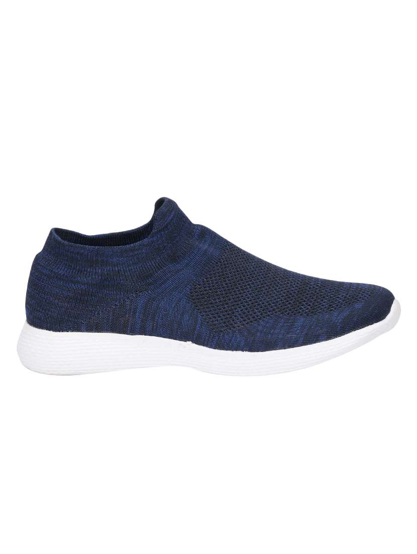 navy fabric sport shoes - 16997896 - Standard Image - 1