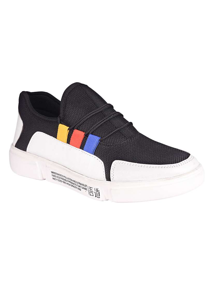 black mesh sport shoes