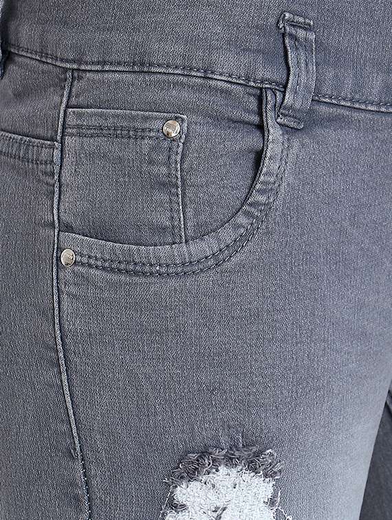 frayed waist distressed capri - 17001342 - Standard Image - 4