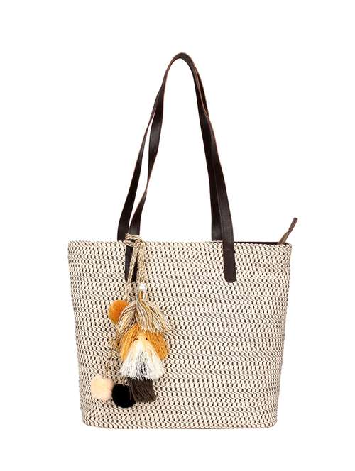 neutral cotton polyester blend handbag - 17001723 -  Standard Image - 0