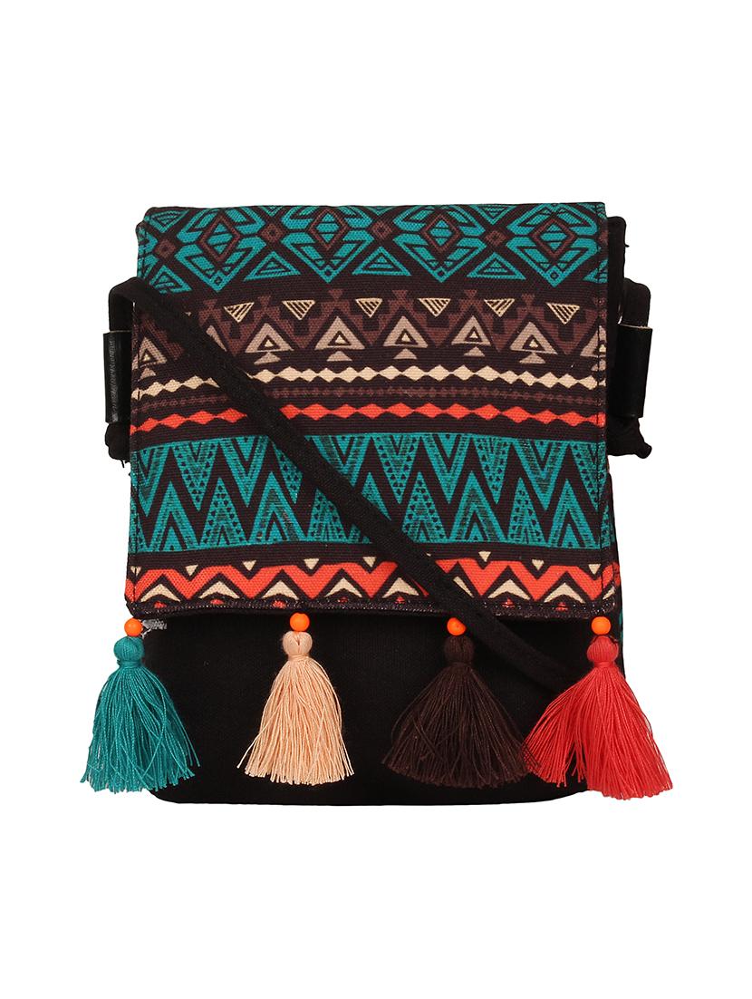 green canvas sling bag - 17001747 -  Zoom Image - 0