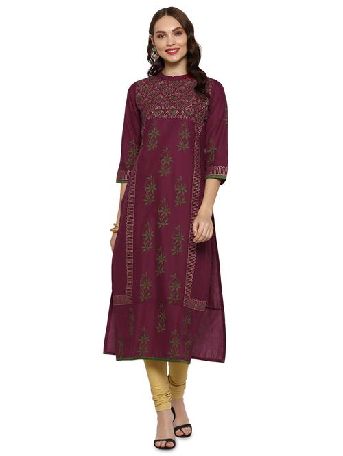 women's straight kurta - 17001775 - Standard Image - 0