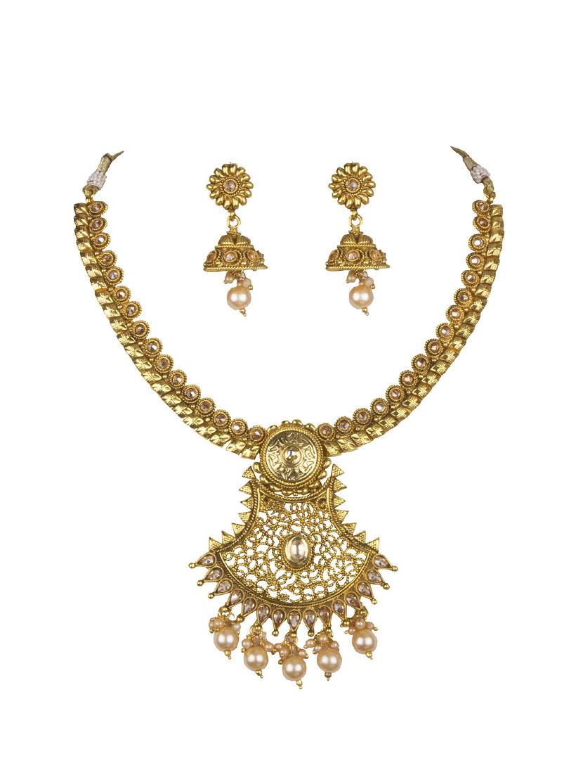 gold plated choker necklace - 17008930 - Zoom Image - 0