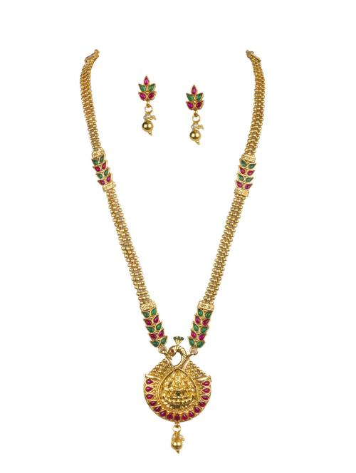 gold plated bridal necklace - 17008934 - Standard Image - 0