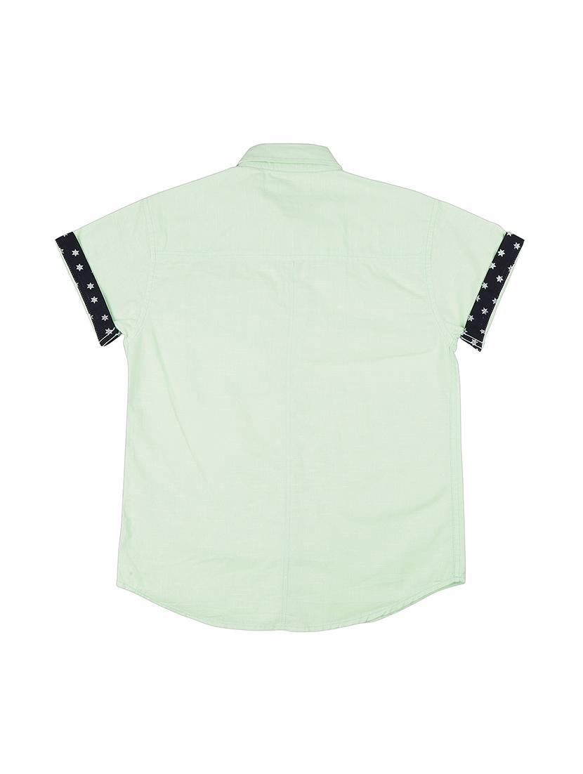 green cotton shirt - 17009229 - Standard Image - 1