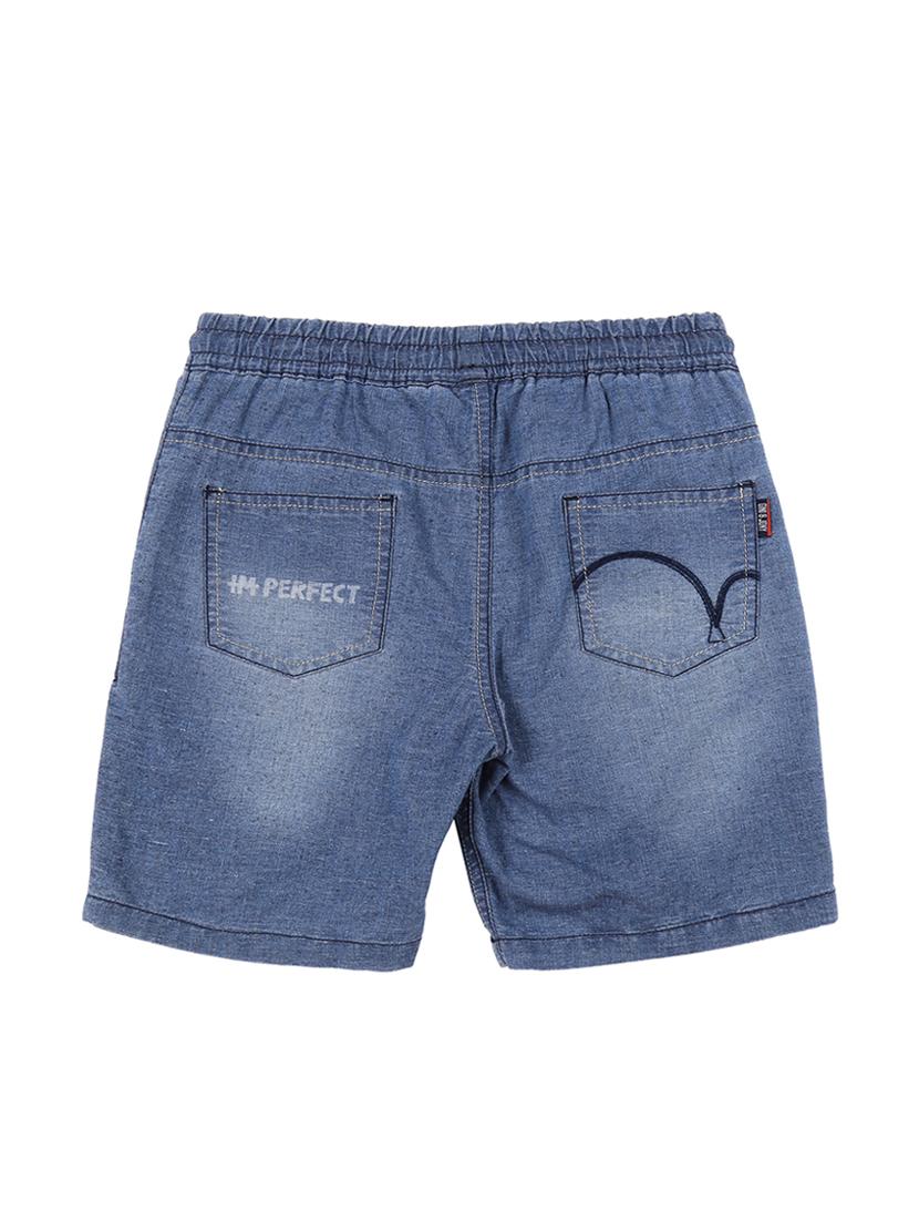 light blue cotton blend shorts - 17009621 - Standard Image - 1